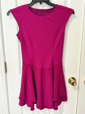Lululemon mesh back Fuchsia Sleeveless Fit-and-Flare Dress